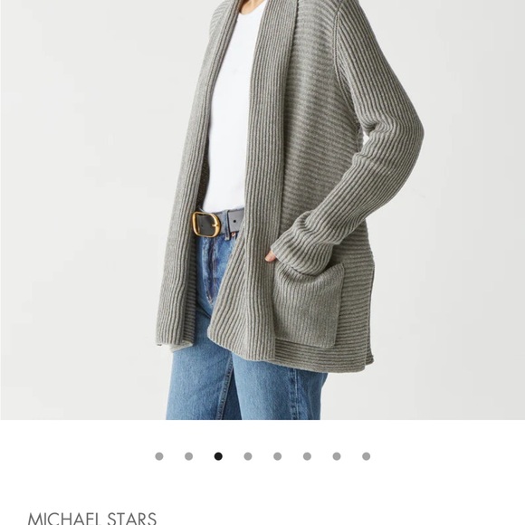 Michael stars vonn open cardigan / coatigan navy blue - Picture 7 of 11